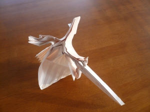 Folded model before shaping